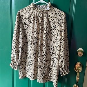 Leopard print blouse